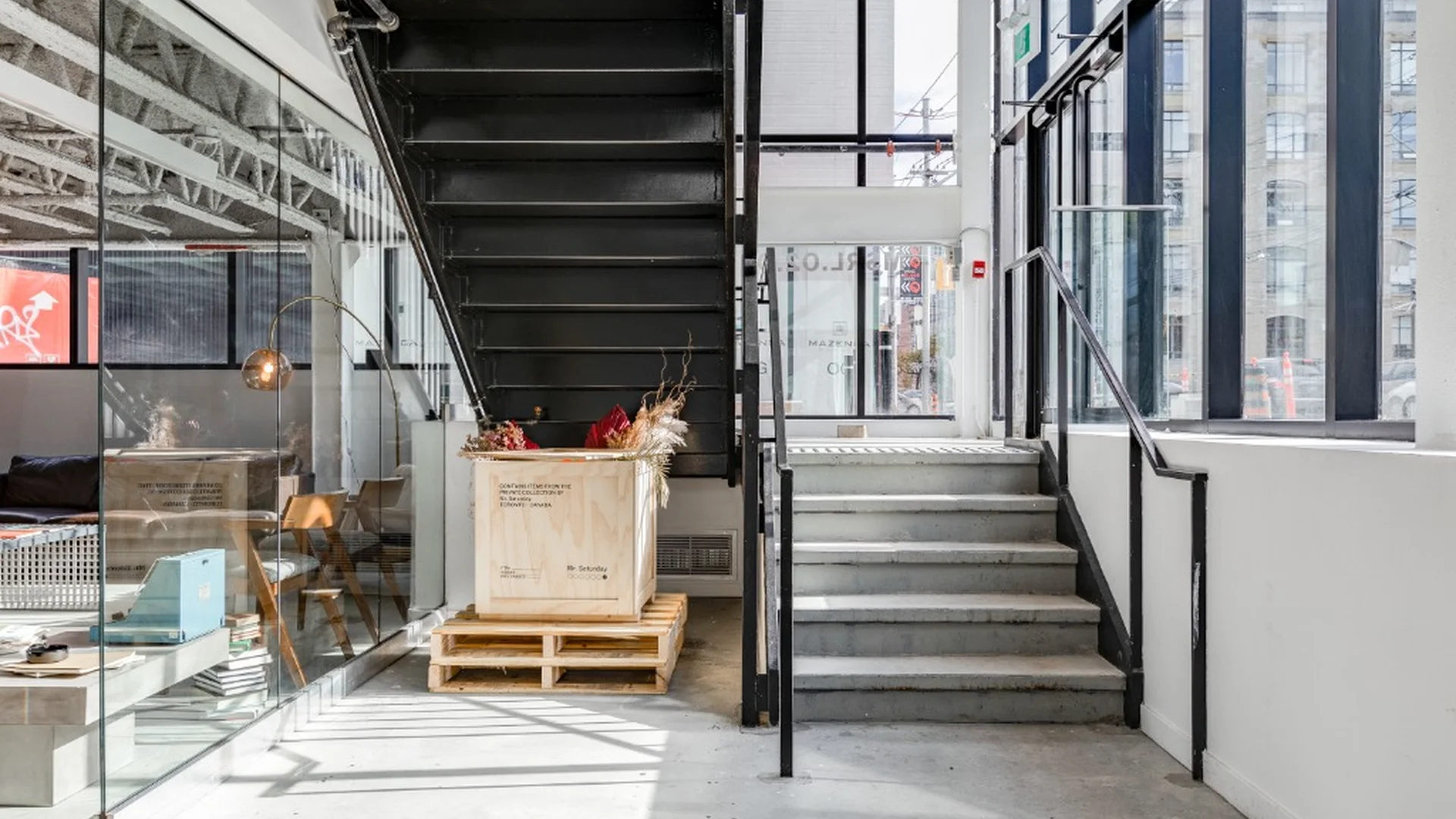 Industrial retail space build